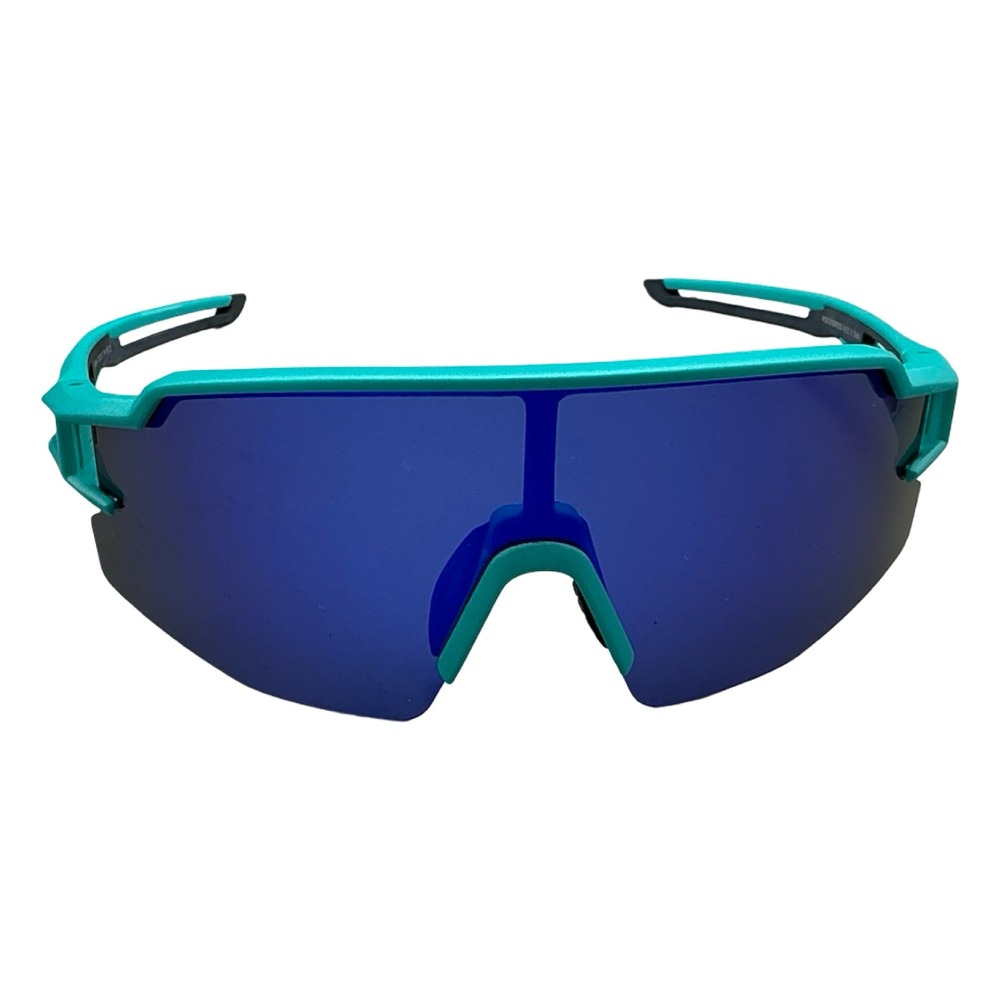 Rockbros SP204 Cycling Sunglasses Teal Blue Mirror Lens Polarized Sport Glasses